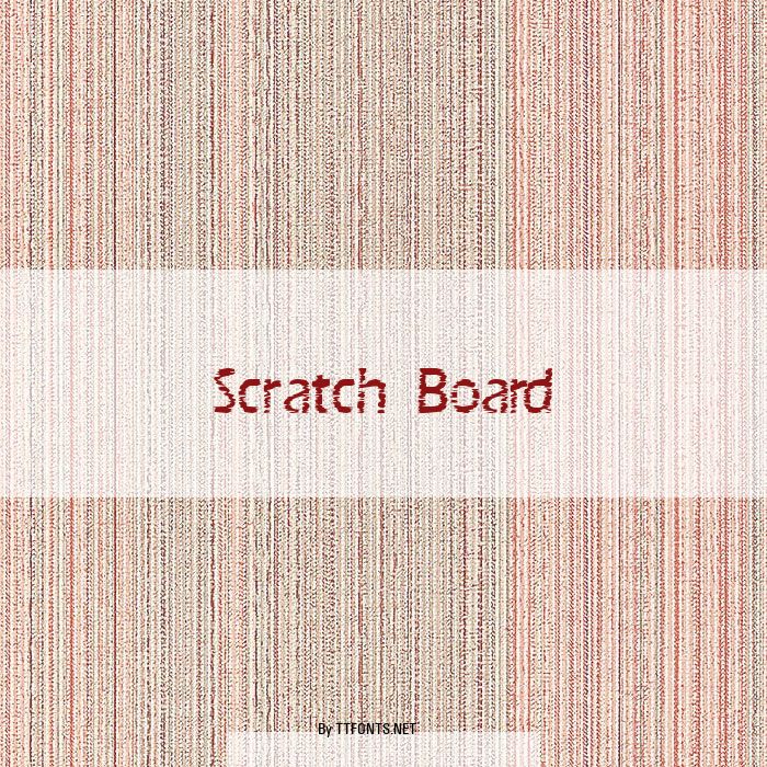 Scratch Board example